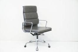 Vitra Eames Soft Pad EA219 Leder grau Designklassiker