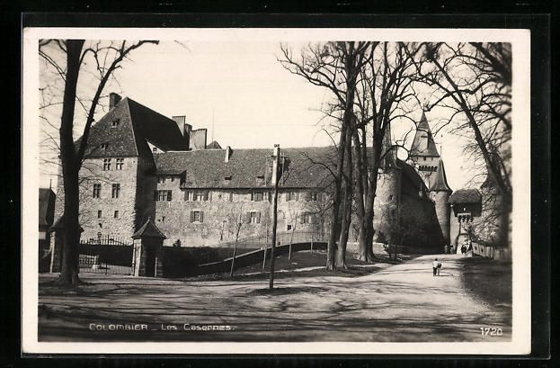 Cartoline postali: AK Colombier, Les Casernes – Usato da Berlin venduto da bartko-reher