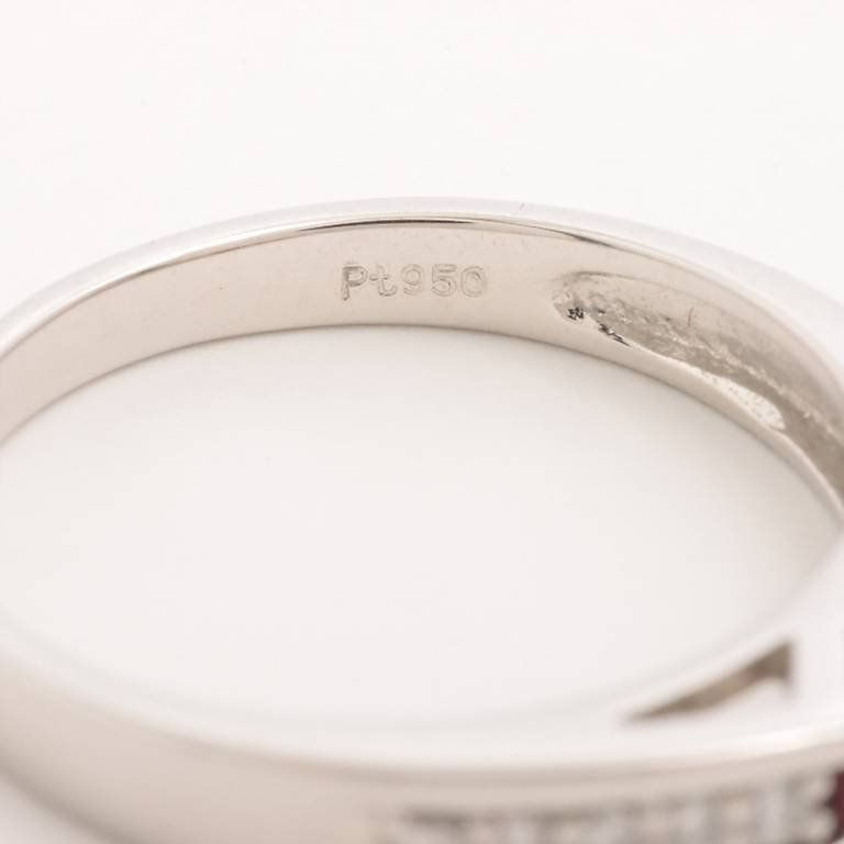 Ringe: Ring Pigeon Blood Ruby 0.44 ct Diamonds 0.13 ct Platinum 950 – Gebraucht aus Carouge GE von Watchaser 3