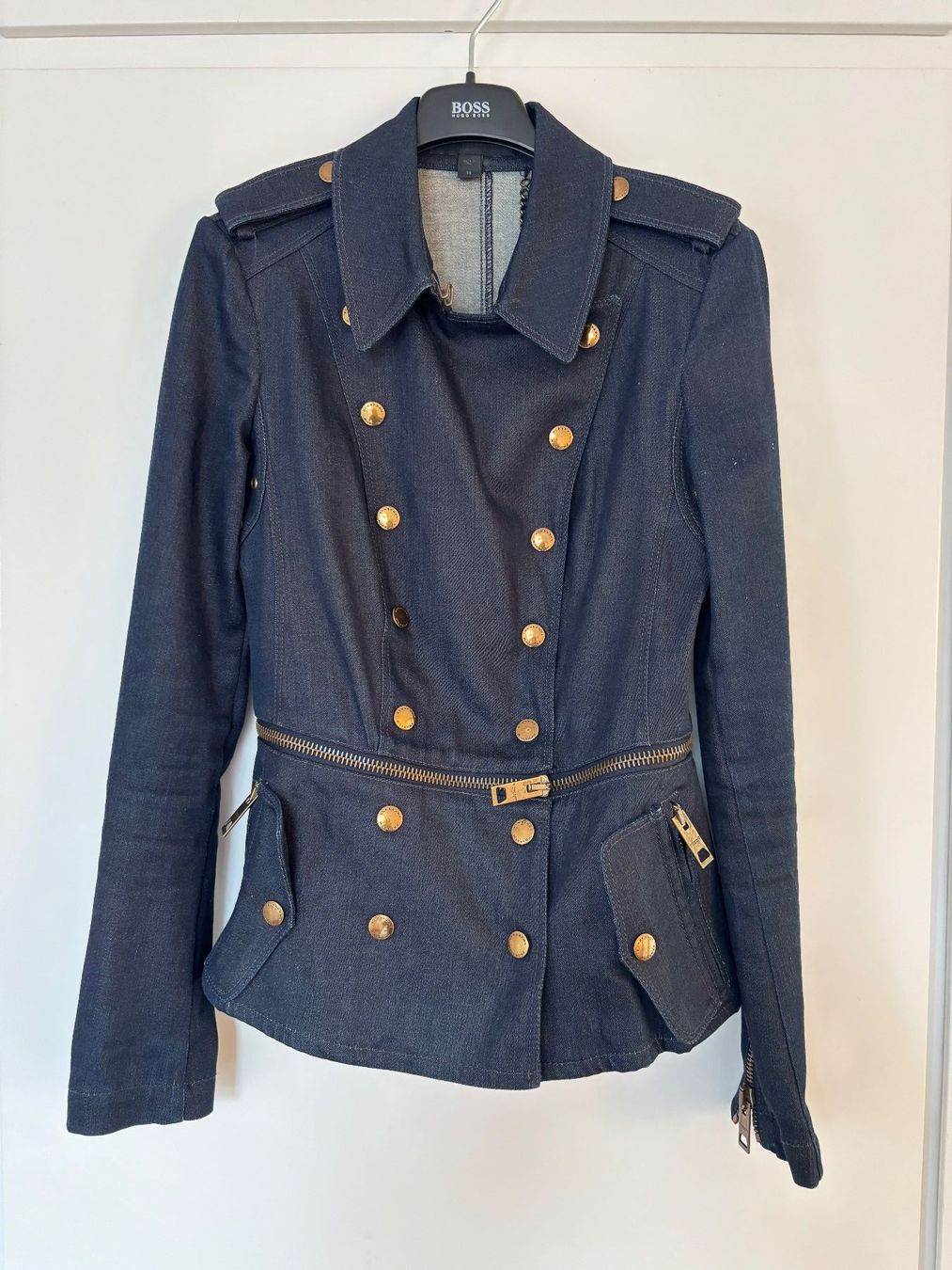 Burberry Giacche: BURBERRY  Denim elast. Blazerjacke dunkelblau 34 IT38 – Usato da Herrliberg venduto da mayfi