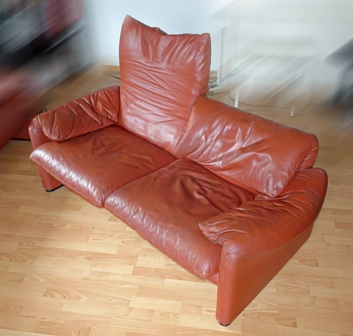 Cassina Divani: Leder-Sofa Cassina Maralunga  Designklassiker – Usato da Zürich venduto da Sharonsimona 1