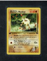 Blaine's Mankey - 1st edition Gym Challenge