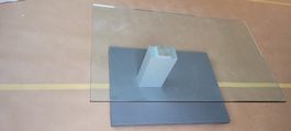 neuwertiger Stubentisch aus Glas