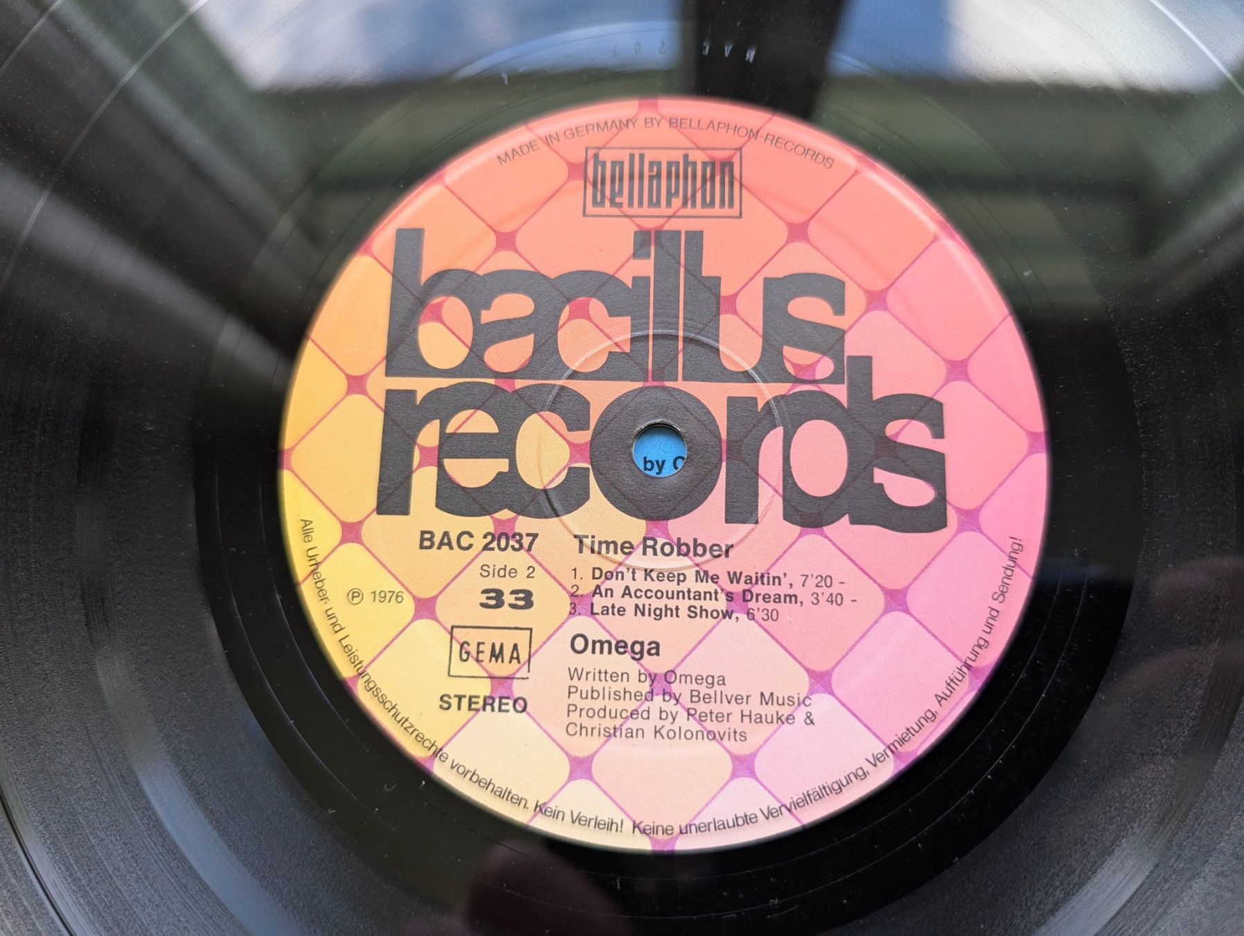 Dischi in vinile: Omega – Time Robber  D 77 – Usato da Ebikon venduto da kisuM 7