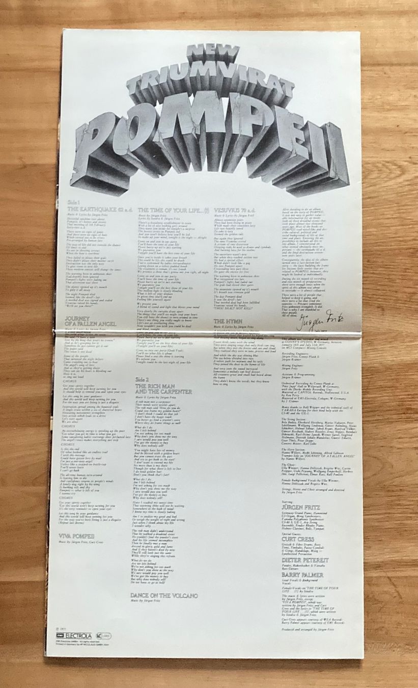 Dischi in vinile: Triumvirat - Pompeii - LP – Usato da dachsen venduto da oheio 2