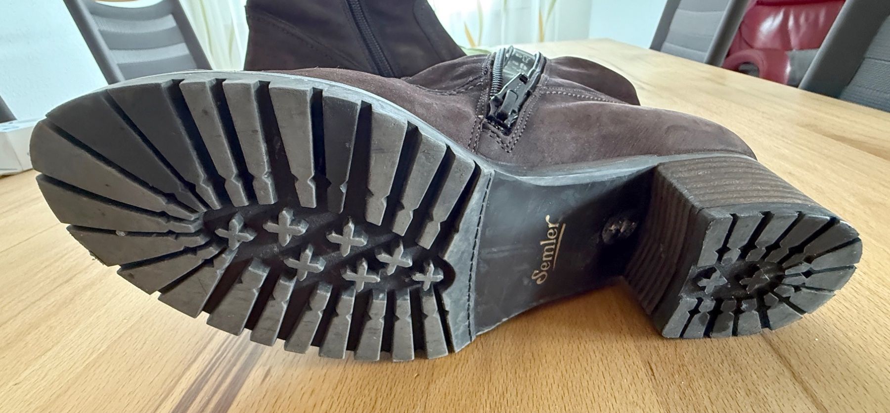 Scarpe da donna: Stiefelette Wildleder braun von Seiler – Usato da Samedan venduto da Gischpel25 7