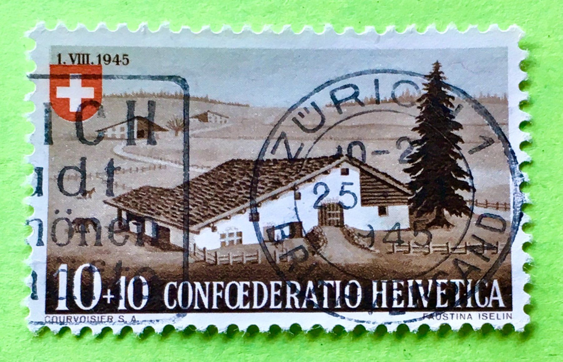 Tutti i francobolli: Nr.B 27 GESTEMPELT 1945  Zürich    – Usato da Aarau venduto da Billa007