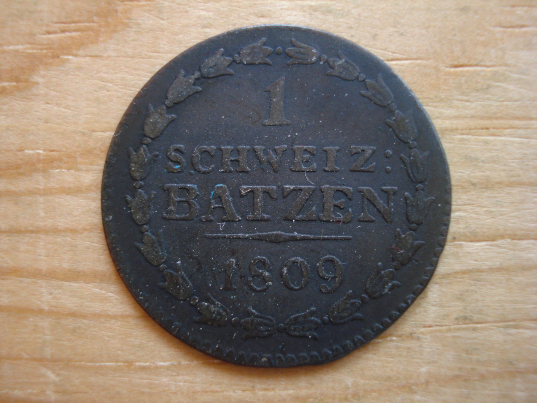 Tutti le monete: (P2) Thurgau 1 Batzen 1809 – Usato da Erlach venduto da Net-Coins 1