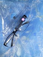 Klappbare Lesebrille + Etui, Neu +3