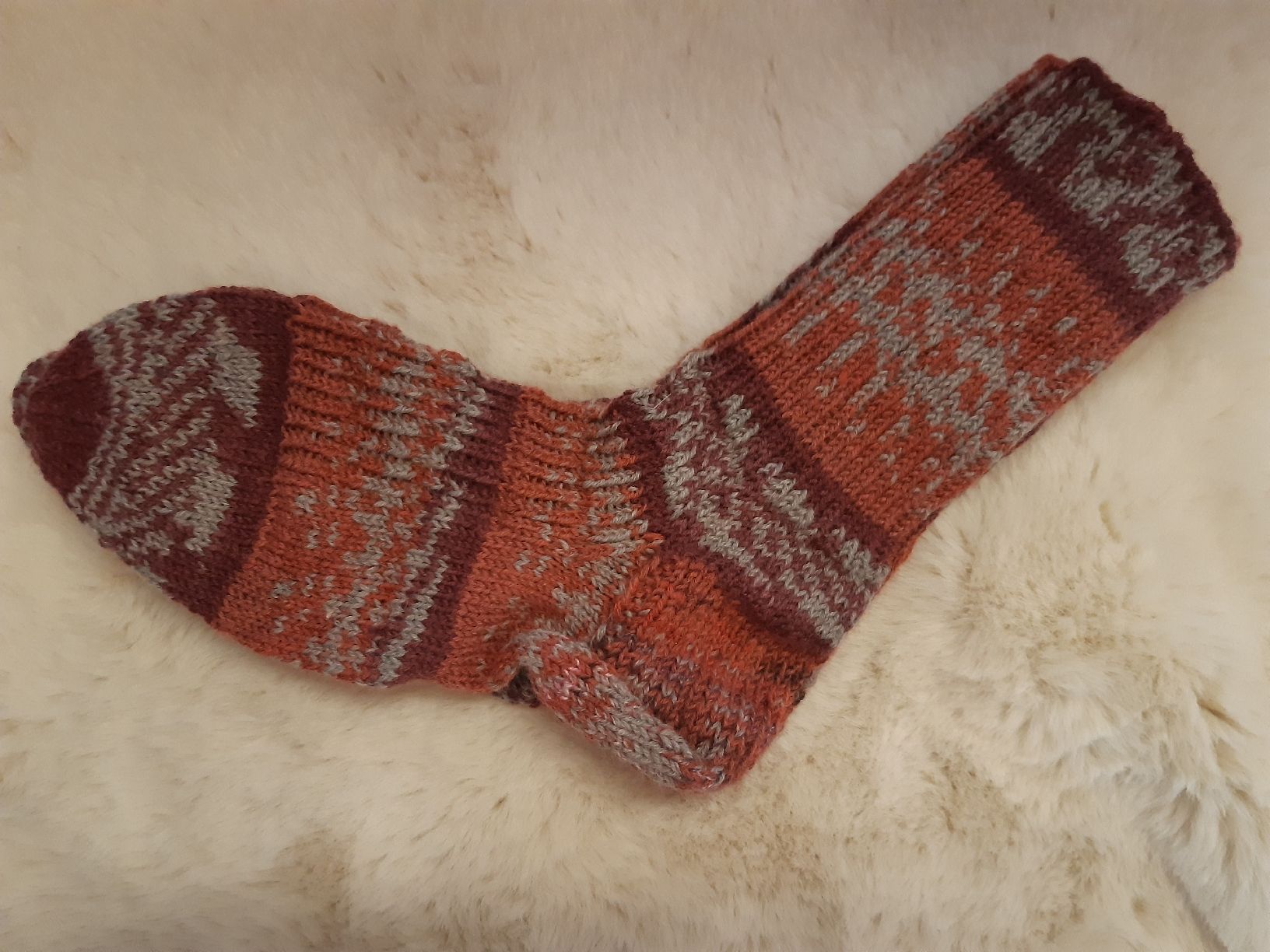 Socken: Handgestrickte Wollsocken  42/43 NEU – Neu (gemäss Beschreibung) aus Toffen von Gwunderegge77 1