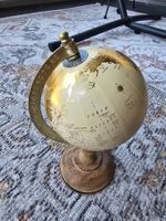 Globus vergoldet mit Holzsockel