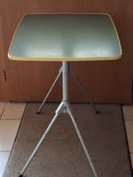 Retro Beistelltisch, Campingtisch, Grün-Gelb (78 x 55)
