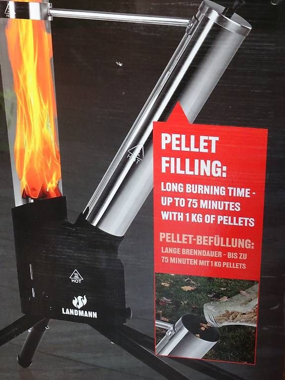 Bracieri: Feuersäule für Pellets von Landmann – Nuovo e nell'imballaggio originale da Buttisholz venduto da buttiholli 3