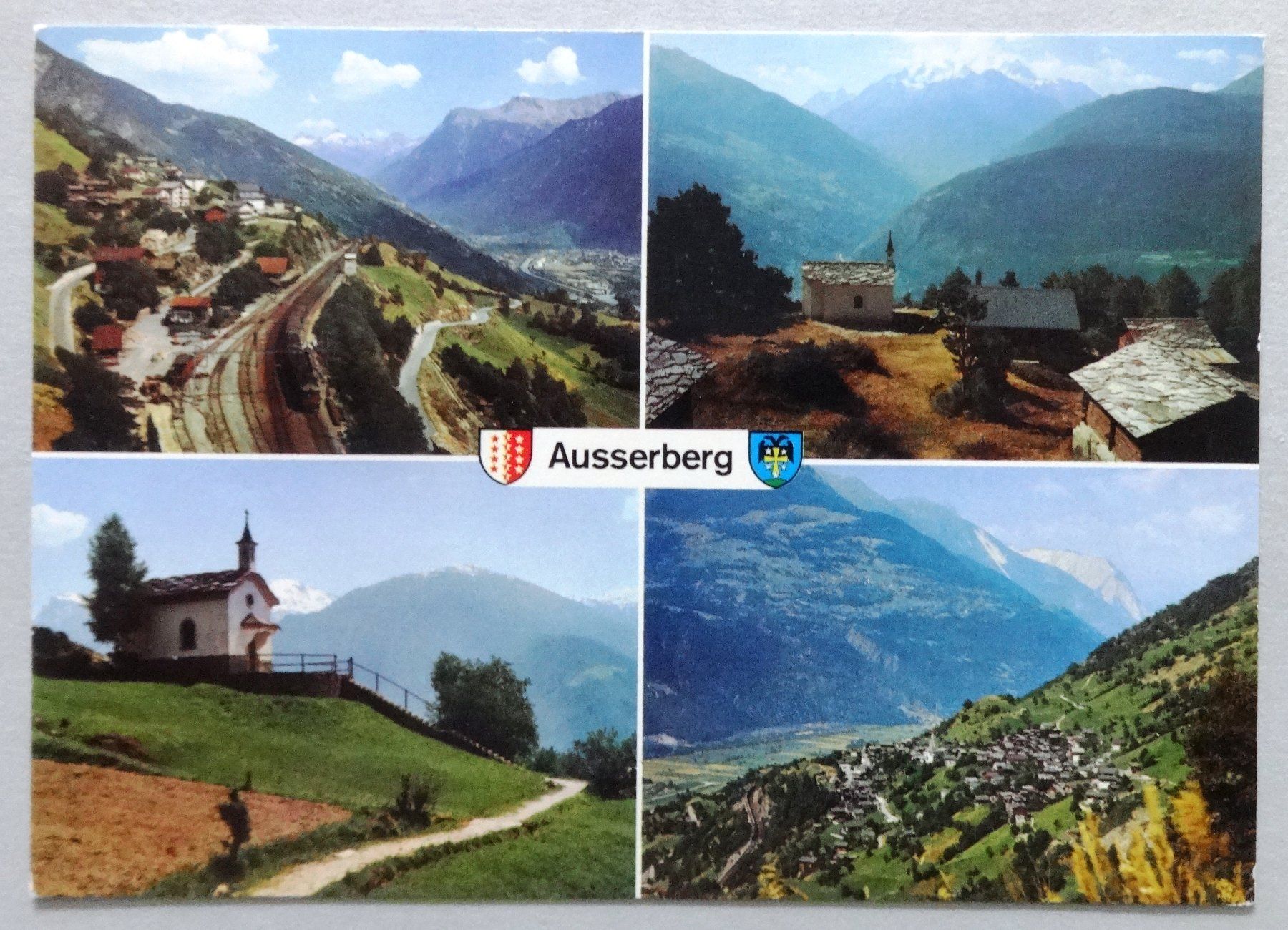 Ansichtskarten: Ausserberg, Wallis – Gebraucht aus Fétigny von Billy2miny