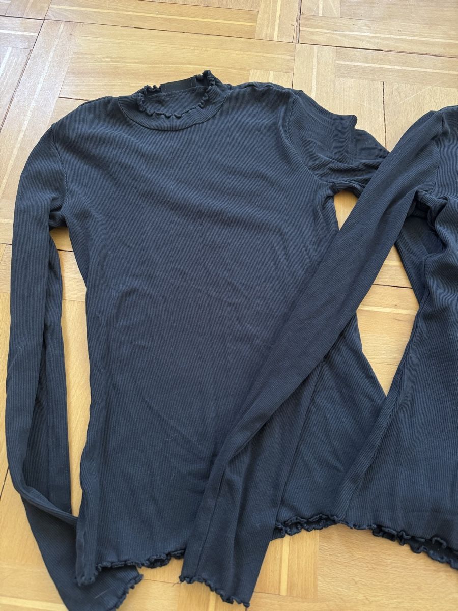 Maglioni & Felpe: 2x Even&Odd Langarmshirt gerippt, schwarz, Gr. S – Usato da Wittenbach venduto da Apicel 1