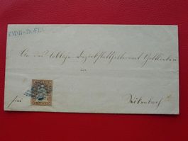 1854: 22A (22A3) auf Brief:  Emmishofen - Rickenbach, LUXUS!