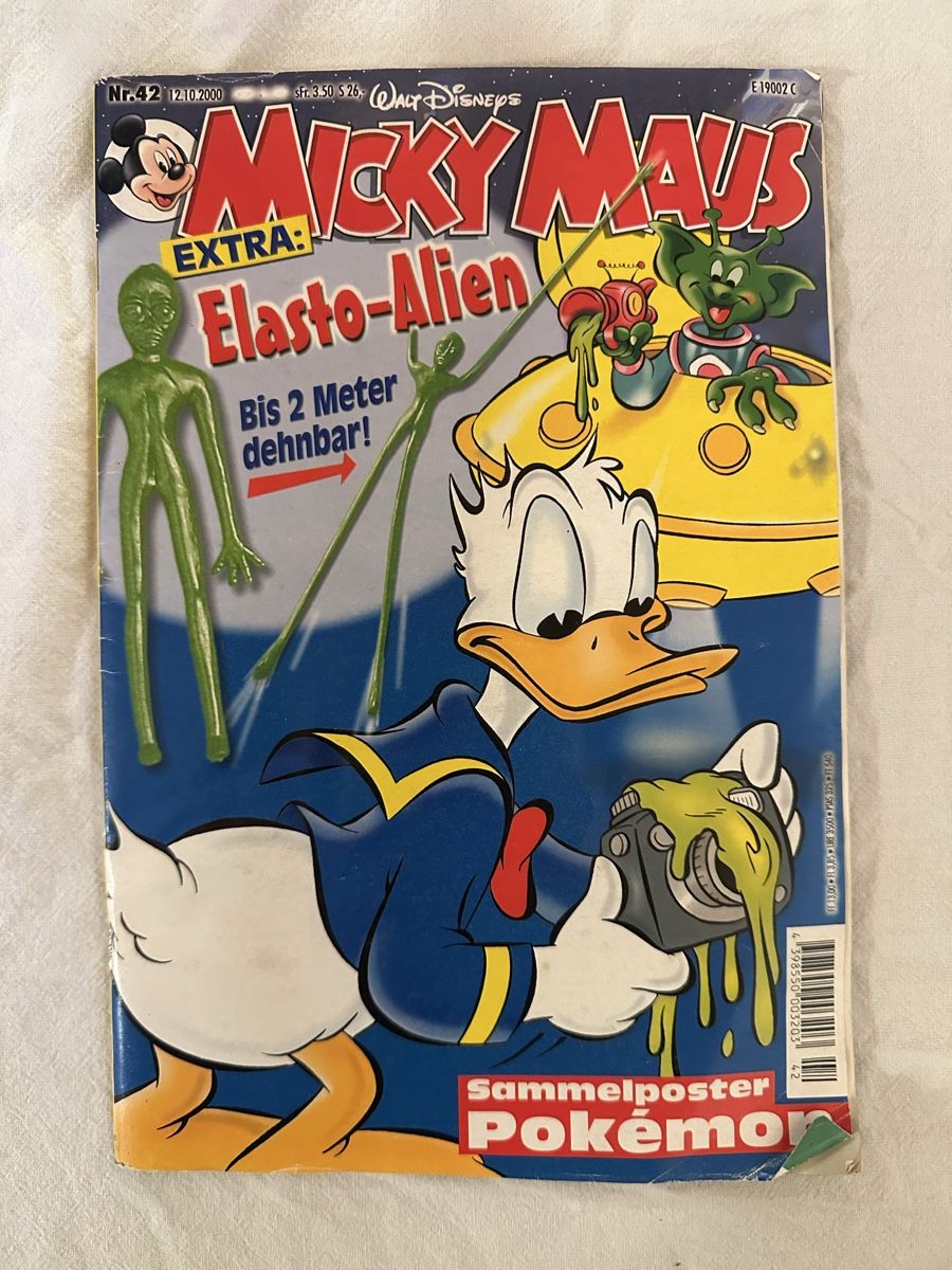 Fumetti: Micky Maus Extra Nr. 42 (2000) Elasto-Alien – Usato da Menziken venduto da nik_b79w