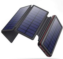Solar Powerbank 26800mAh mit 4 Faltbar Sonnenkollektoren