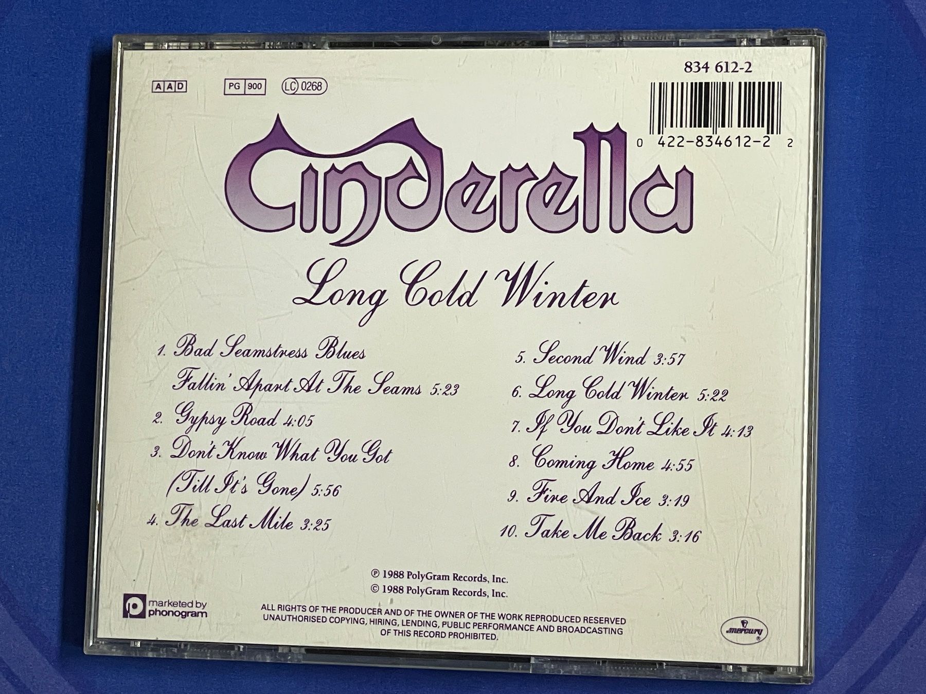 CD: Cinderella – Long Cold Winter – Usato da Muri b. Bern venduto da AdidasCollector 1