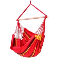 Original Brasilianischer Hängesessel Relaxa Baumwolle rot