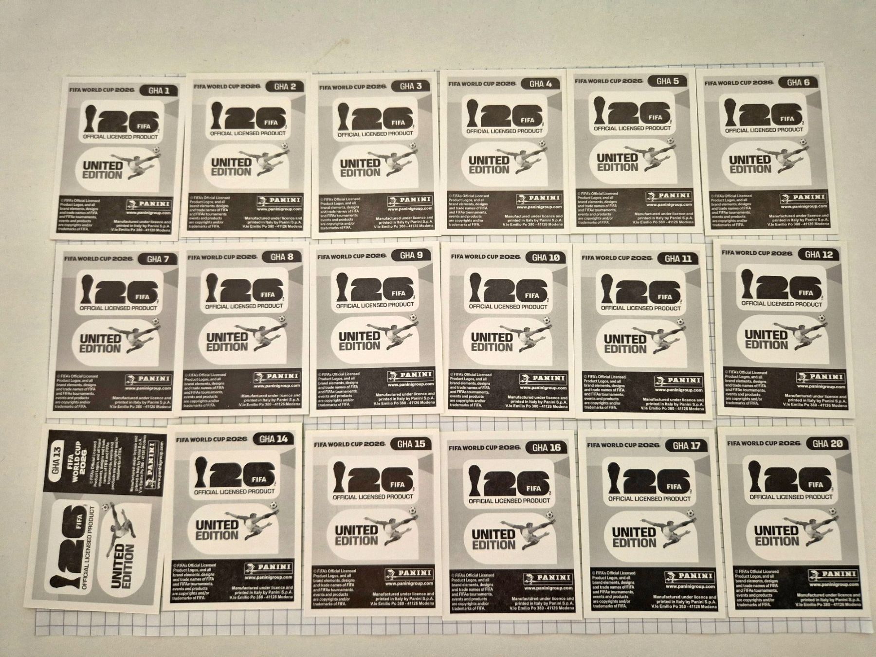 Panini Carte collezionabili: WM Panini Sticker 2026 Team Ghana – Usato da Uster venduto da Ausmister12 1