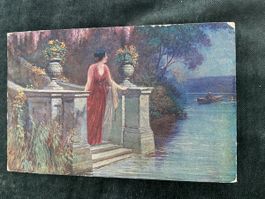 Liebscher sehnsuchtsvolle Erwartung Frau am See