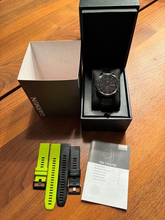 Montre Solaire Fenix Solaire Garmin Fenix Pro Solar Titane, Carbon Gray DLC avec