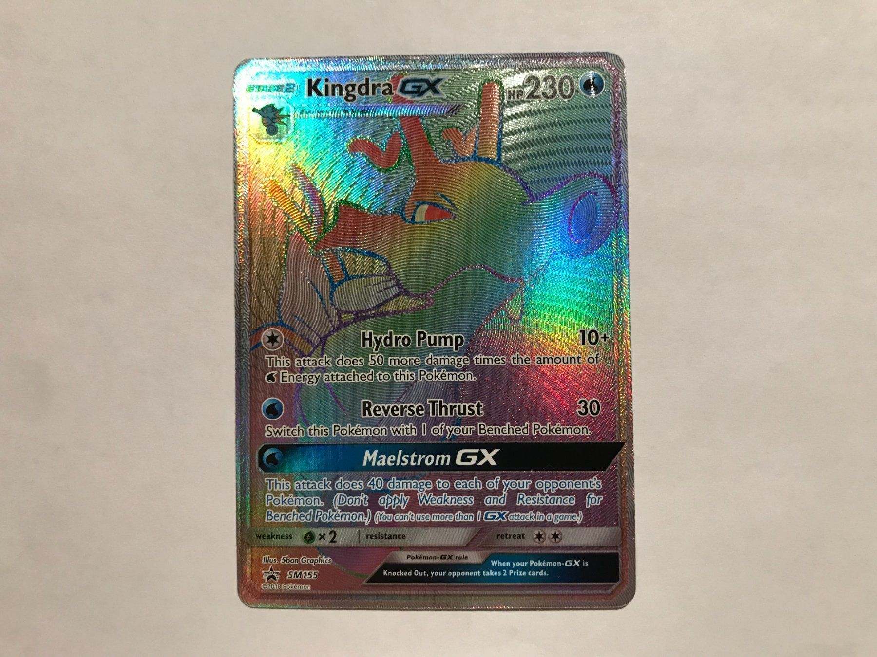 Pokémon Sammelbilder & Trading cards: Kingdra GX Rainbow EN – Gebraucht aus Hagendorn von Pokecollectorch 1