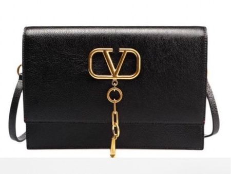 VALENTINO Garavani crossbody Ledertasche schwarz