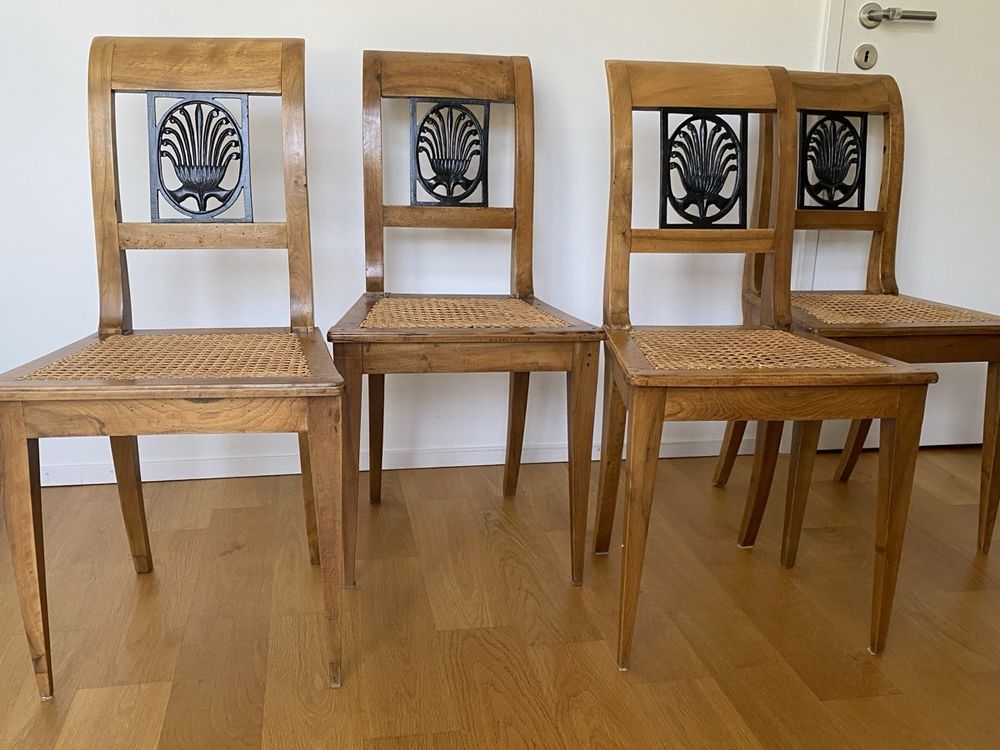 4-biedermeier-st-hle-mit-schnitzerei-gebraucht-in-unter-geri-f-r-chf
