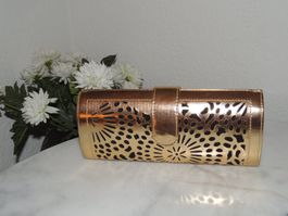 EXKLUSIVE CLUTCH «ESTÈE LAUDER» GOLD-FINISH NEU