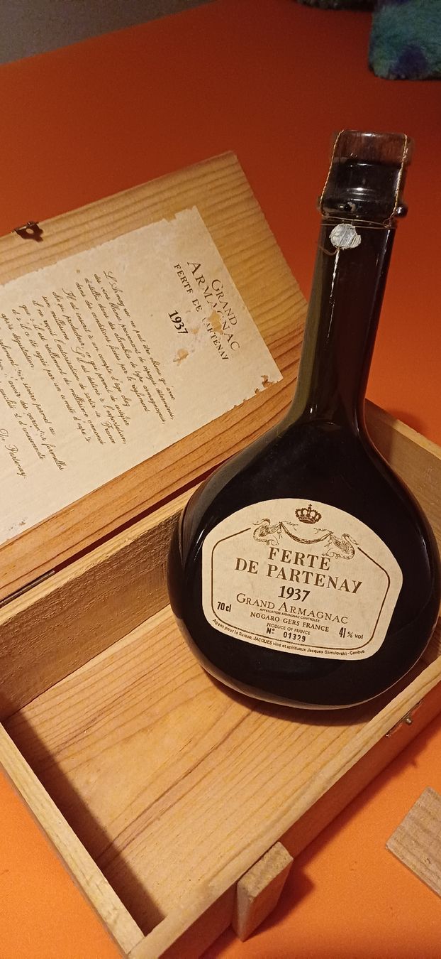 Bevande alcoliche: Armagnac 1937 – Nuovo e nell'imballaggio originale da Montet (Glâne) venduto da gil_h5mn 2