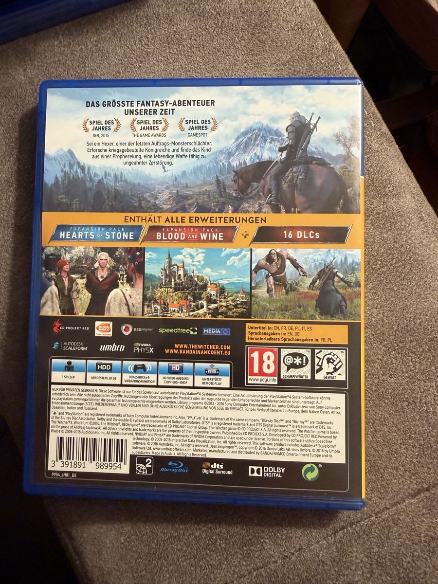 Sony Giochi: The Witcher Wild Hunt PS4 – Usato da Uitikon Waldegg venduto da Sa_v9gp 1