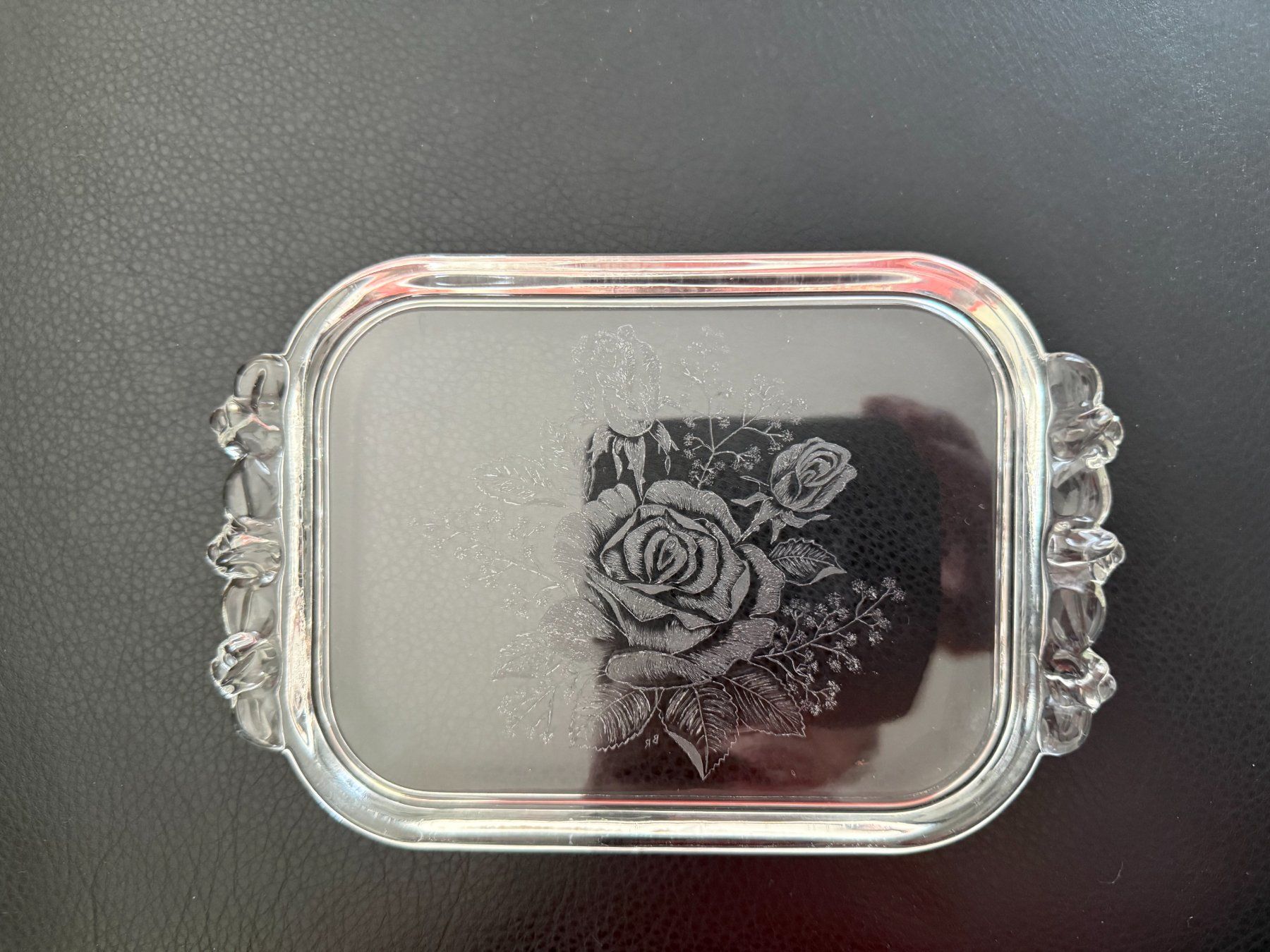 Piatti di portata: Butterplättli  Anbietplättli  Ankeplättli  Kristallglas – Usato da Subingen venduto da ArtBead 5