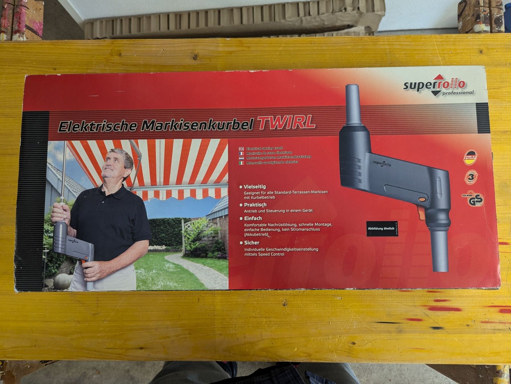 Markisen: Elektrische Markisenkurbel TWIRL – Neu und originalverpackt aus Zürich von