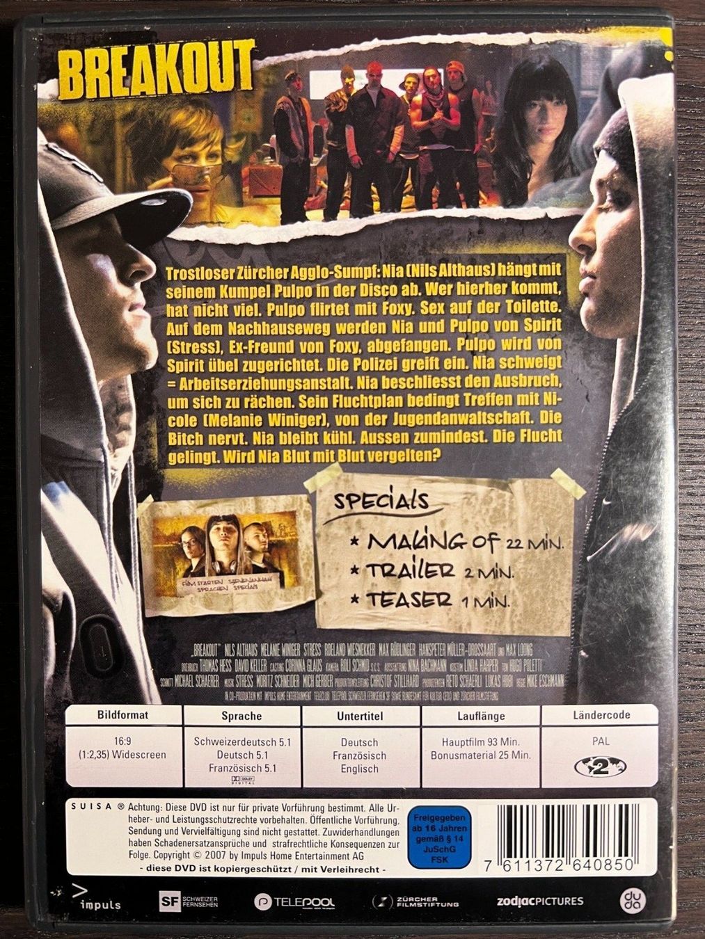 Alle DVDs: Breakout – Gebraucht aus Zürich von FilmFreunde 1