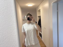 Weisses Basic T-Shirt Gr. M
