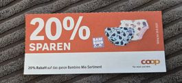 Coop Gutschein 20% Rabatt Bambino Mio Sortiment