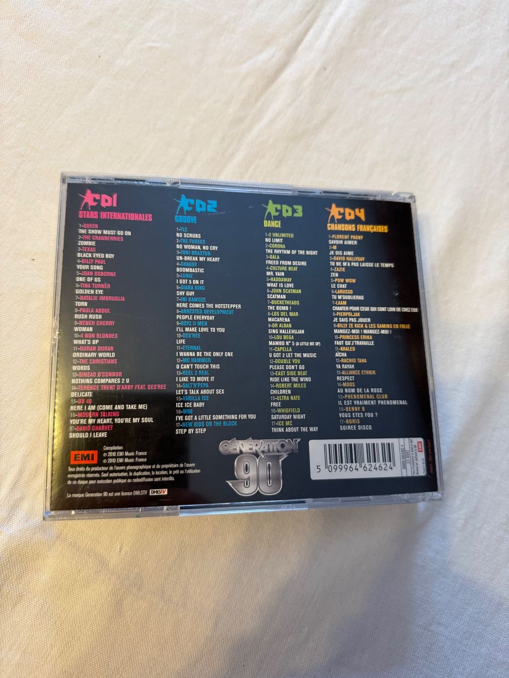 CD: Génération 90 - Compilation 4CDs, en très bon état! – Usato da La Chaux-de-Fonds venduto da Marteaux 1