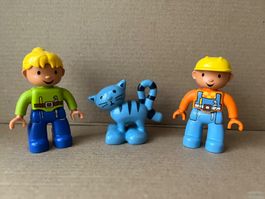 Lego Duplo Figur Bob der Baumeister, Wendy mit Katze