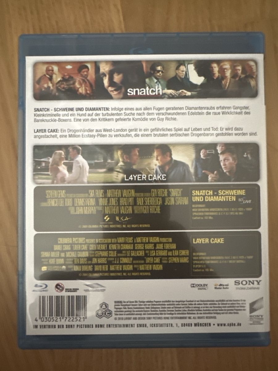 Tous les DVDs: Blu-rays Snatch und Layer Cake 2er Pack neuwertig – Neuf (Voir description) à Hochdorf par Blitzman83 1