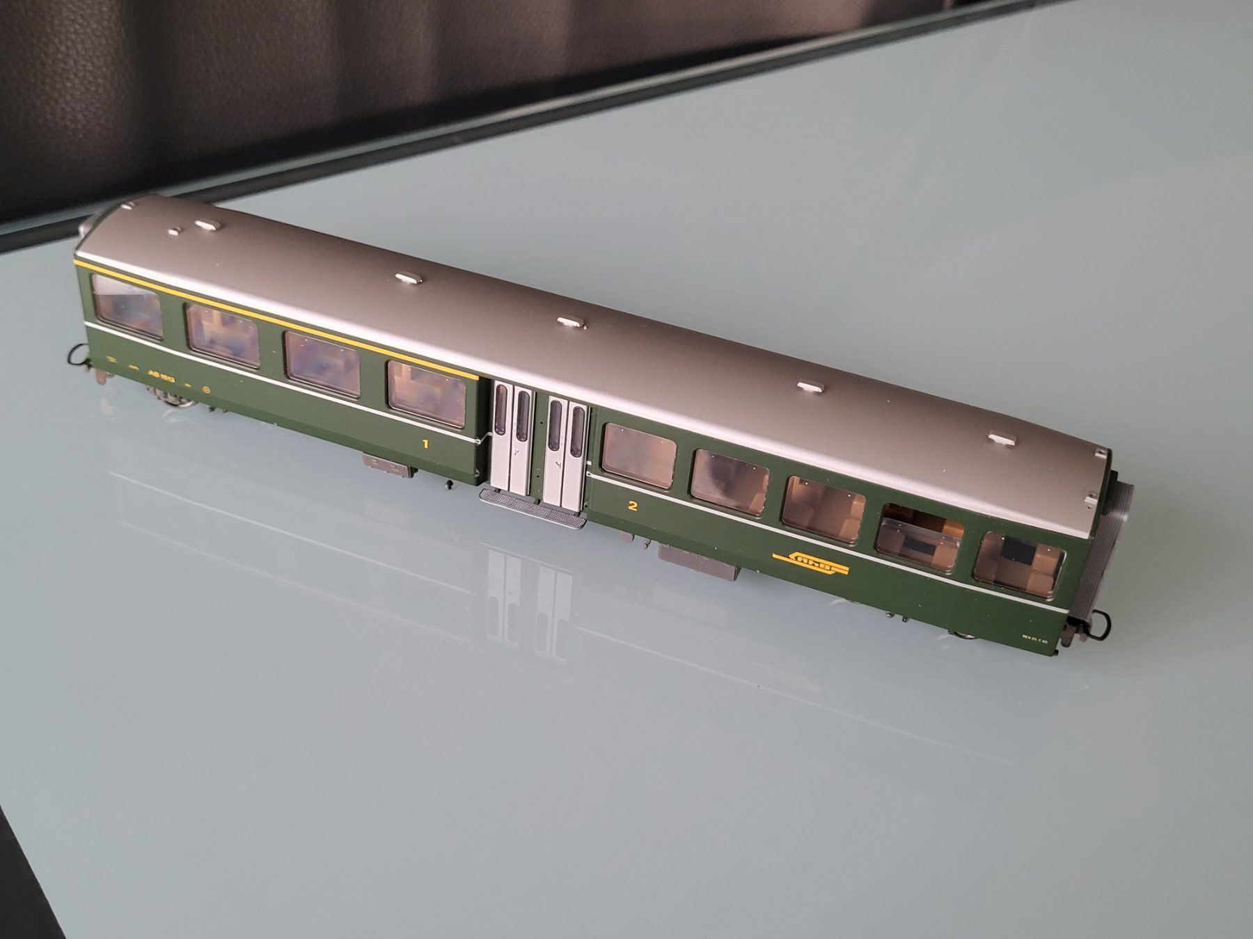 Bemo Modellini di ferrovie: H0m  Bemo  RhB AB 1513  Mitteleinstieg NEU ! – Nuovo e nell'imballaggio originale da Oberburg venduto da sensetal 6