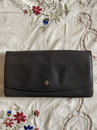 Vintage Black leather Wallet by Emilio Carducci new
