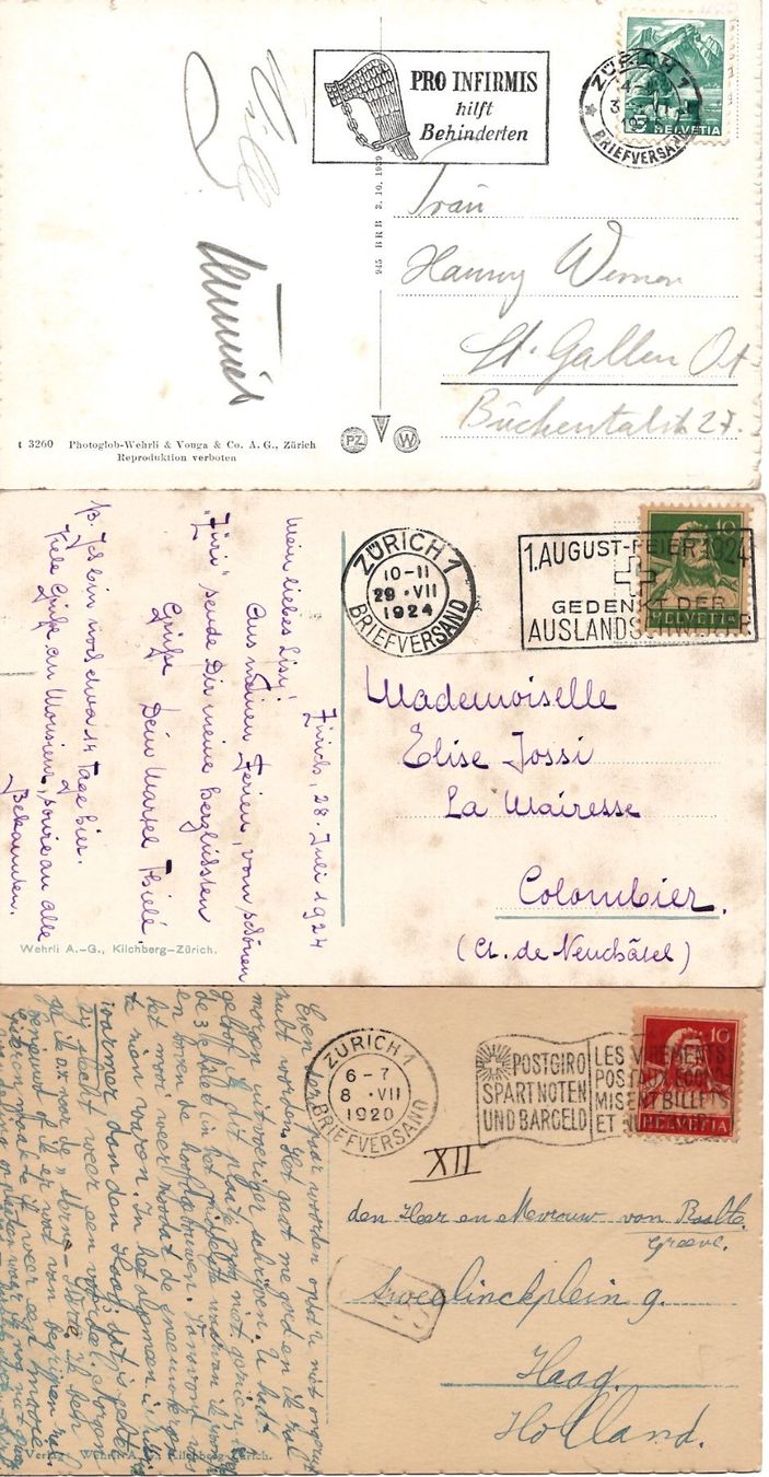 Cartoline postali: AK Zürich schwarz/weiss – Usato da Brunnadern venduto da eichmann.anton 1