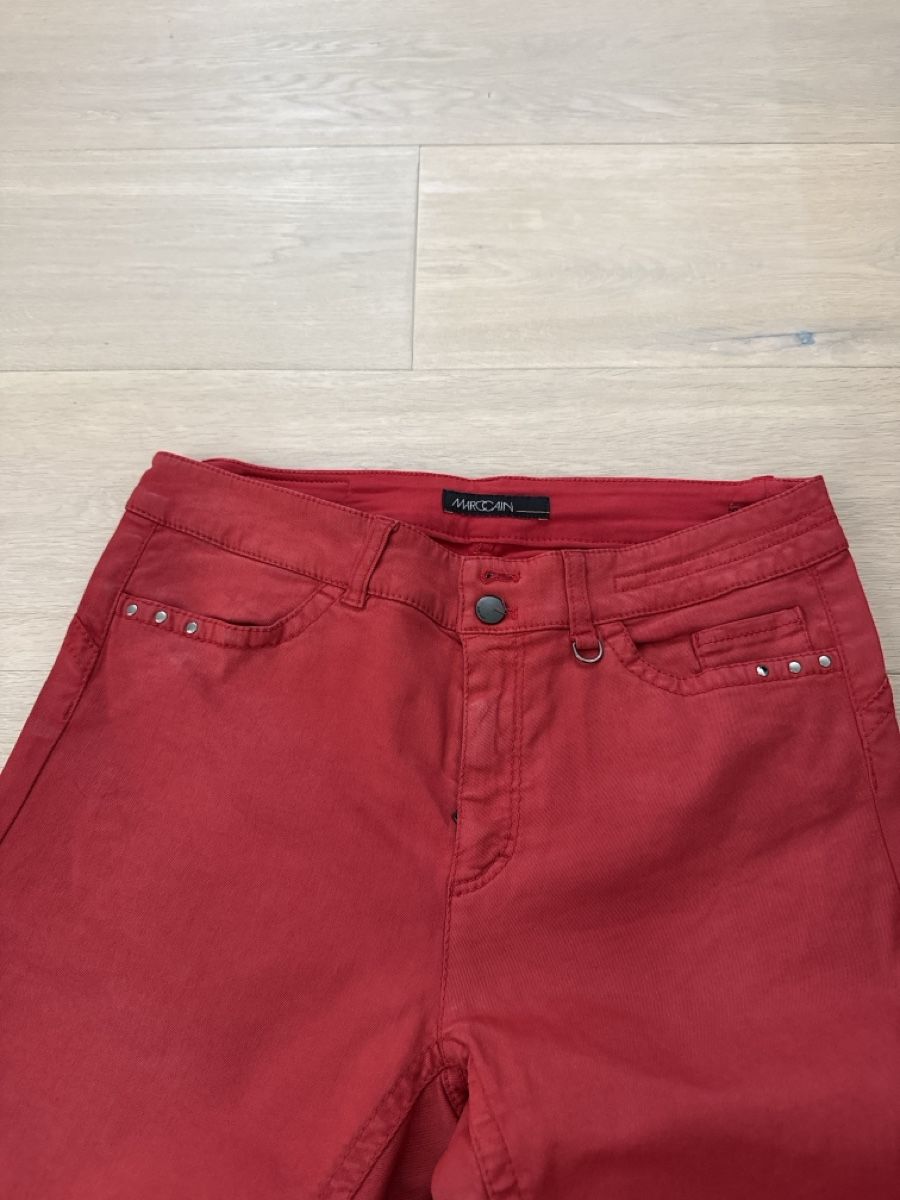 Marc Cain Pantaloni: Marc Cain Hose, Rot, Gr. N3, neu! – Nuovo (secondo la descrizione) da Wittinsburg venduto da redrose296 2