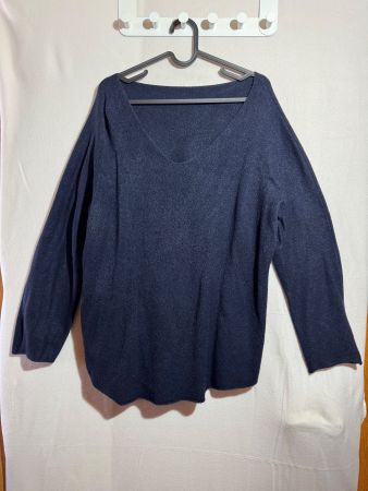 Weicher dunkelblauer Pullover ca. Gr. XL