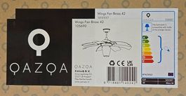 Qazqa Deckenventilator/Lampe
