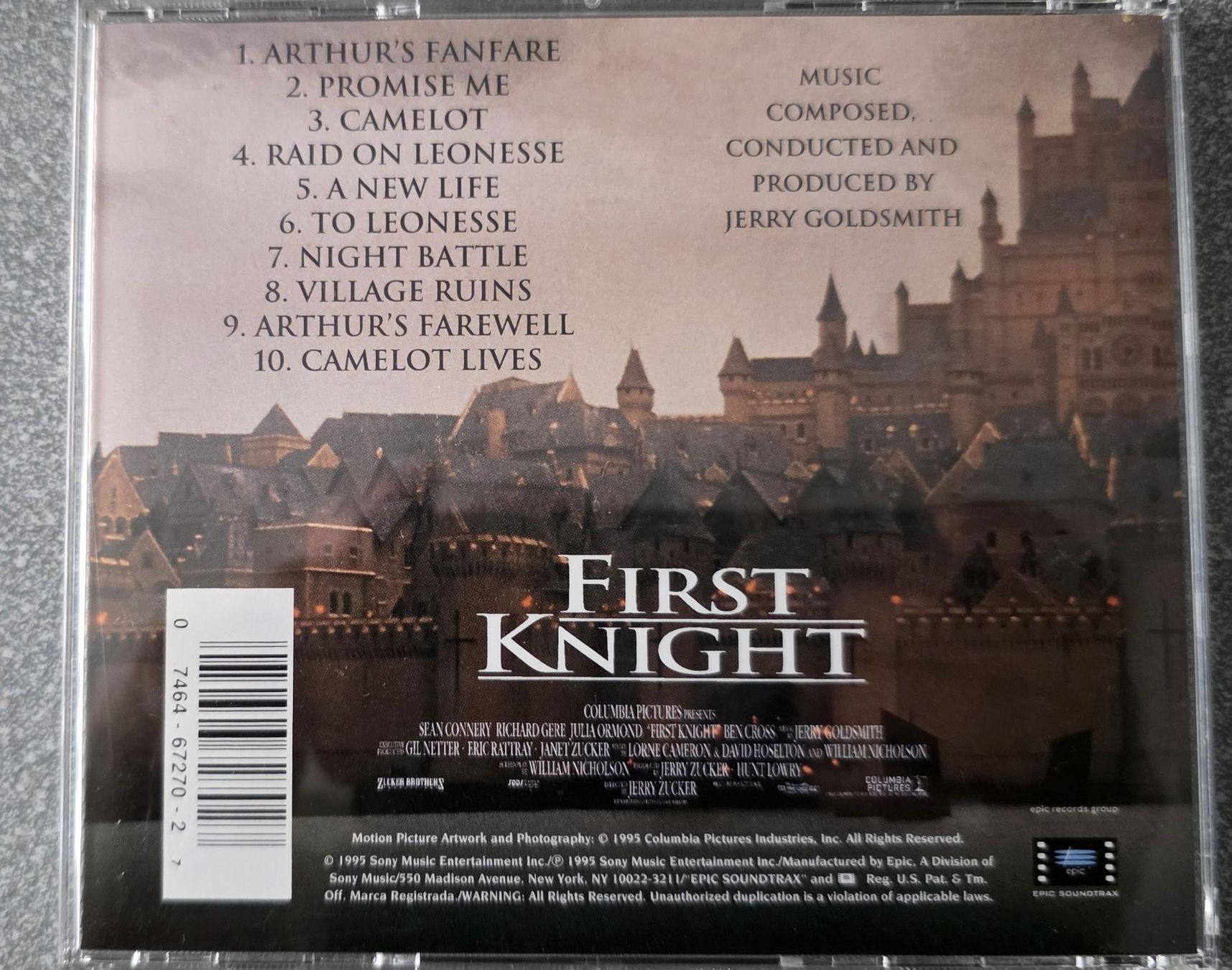 CDs: First Knight - Original Motion Picture Soundtrack CD – Gebraucht aus Oetwil am See von fineli2 1