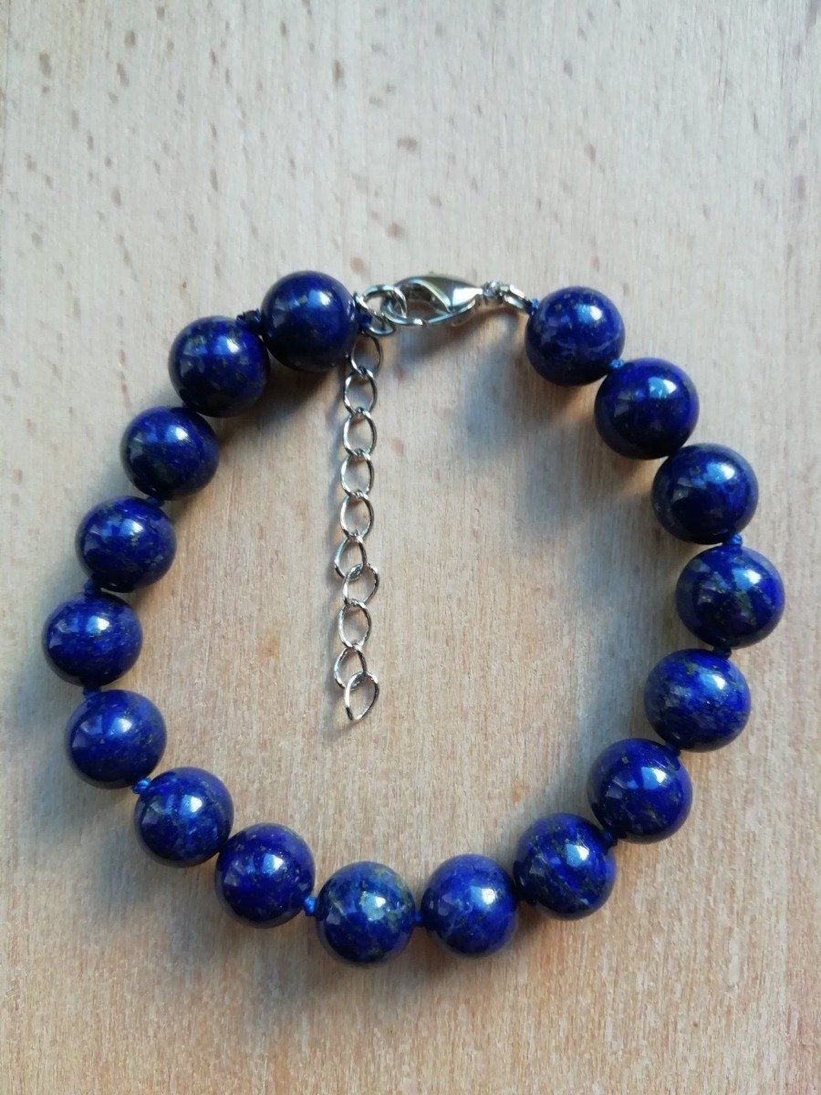 Bracciali & Braccialetti: Wunderschönes Armband, Lapislazuli 18 cm – Nuovo (secondo la descrizione) da Basel venduto da Thymia 1