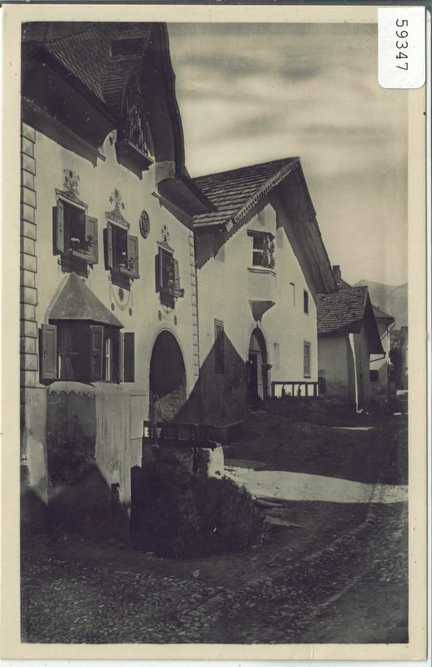 Cartoline postali: Dorfpartie in Sent – Usato da Ettingen venduto da Kartenplanet